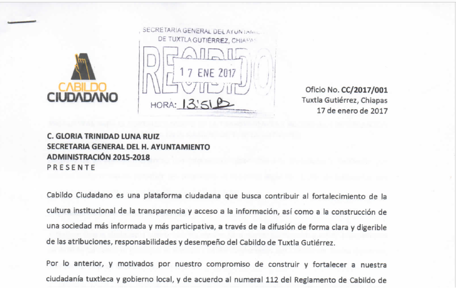 Carta De Petición Al Gobierno - Mis Cartas