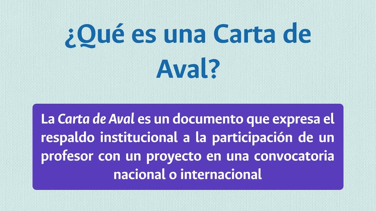Carta Para Avalar A Una Persona